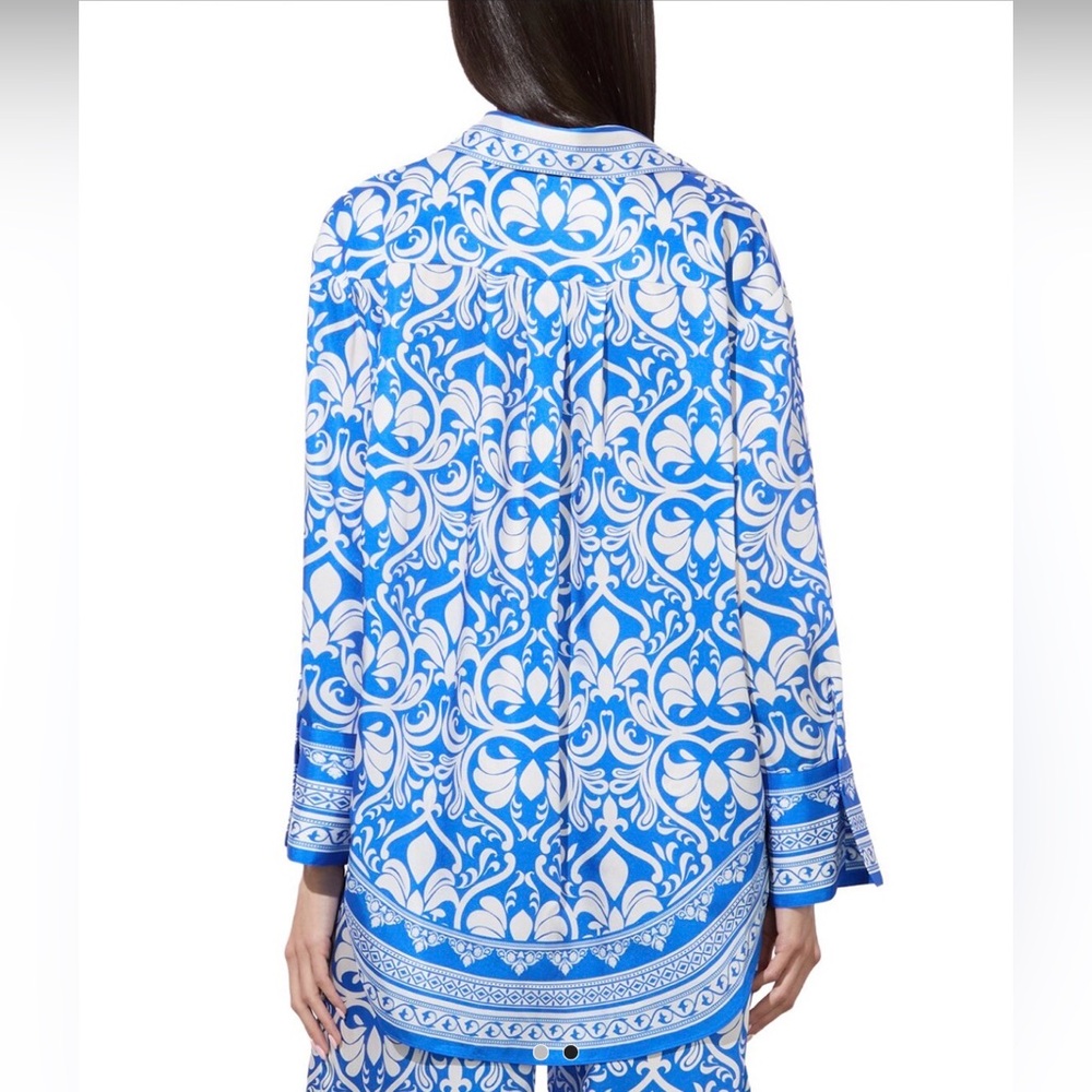 NWT GORGEOUS ALICE + OLIVIA KIVA button up Shirt -Size S - Picture 2 of 9